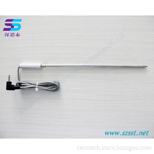 Barbecue stainless steel food temperature probe